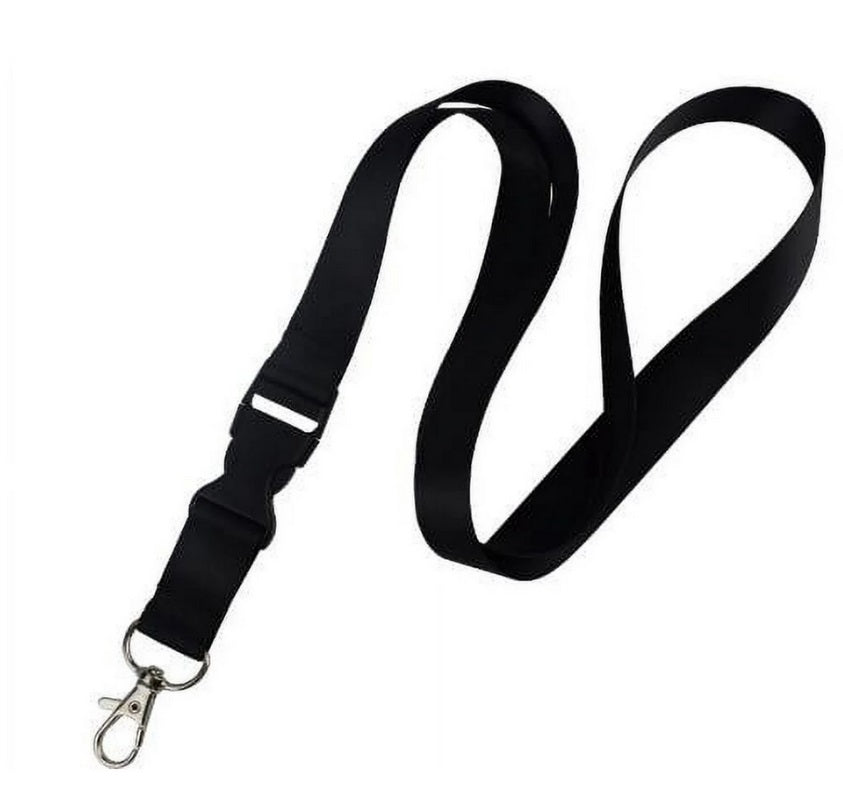 Black Case Lanyard - 50m Length with Metal Clip