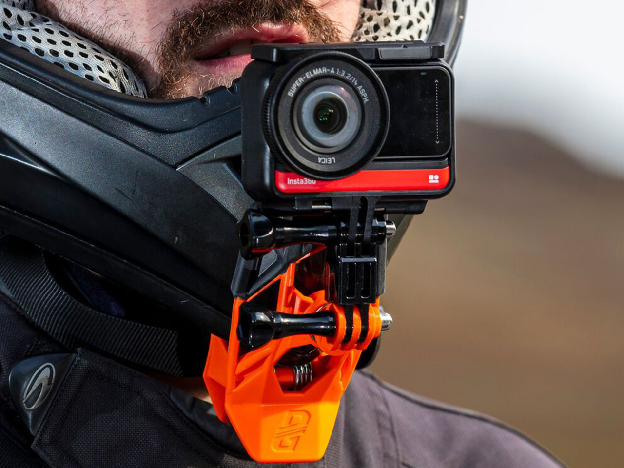 Insta360 Action Camera Helmet Gripper Mount Ultimateaddons