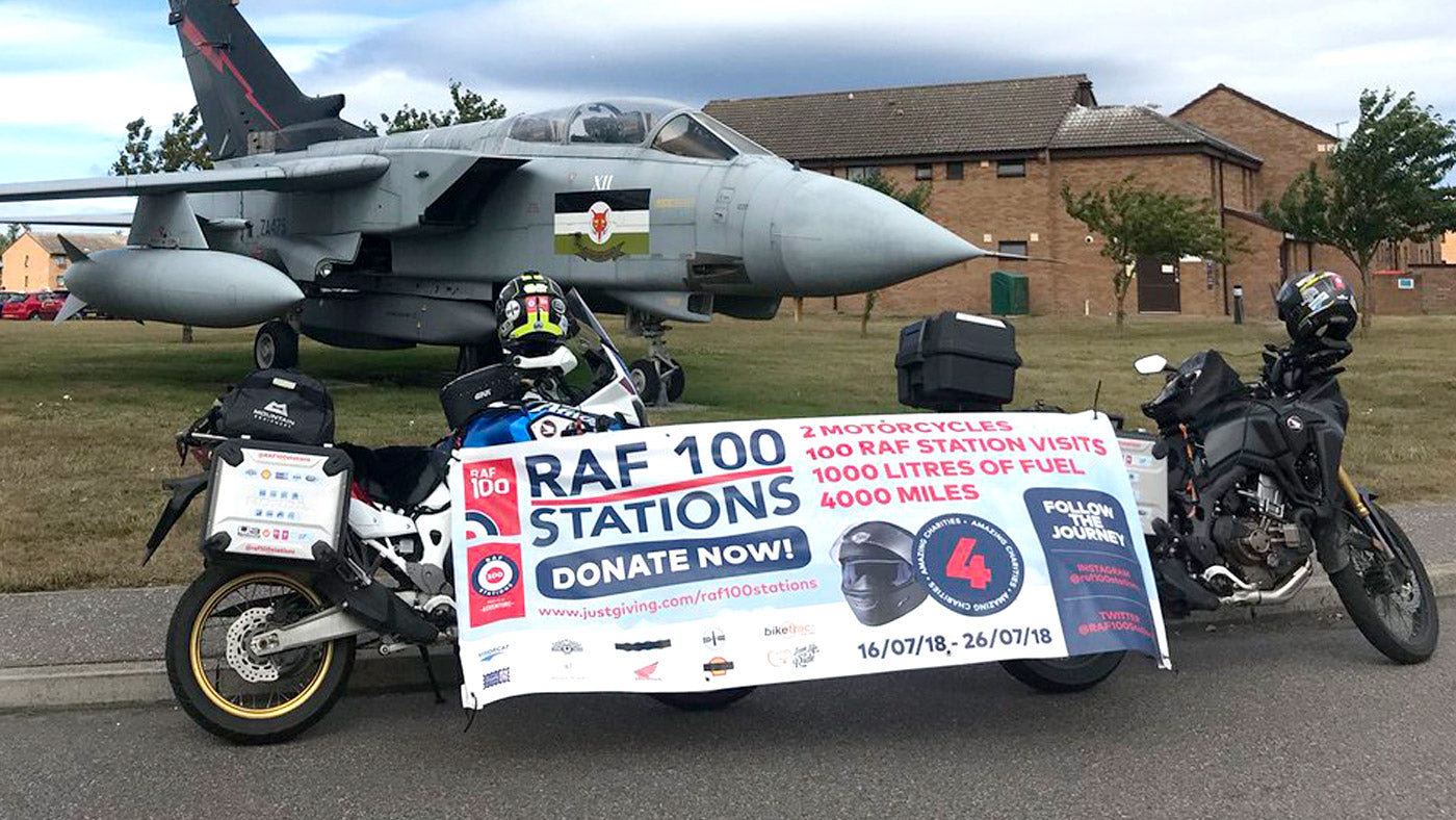 The RAF100APEAL - RAF 100 Stations By Motorcycle