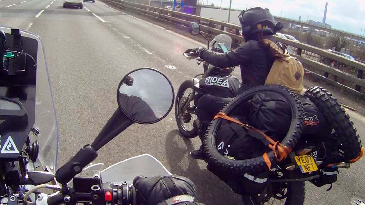 Finally leaving the UK on our around the world motorcycle trip!