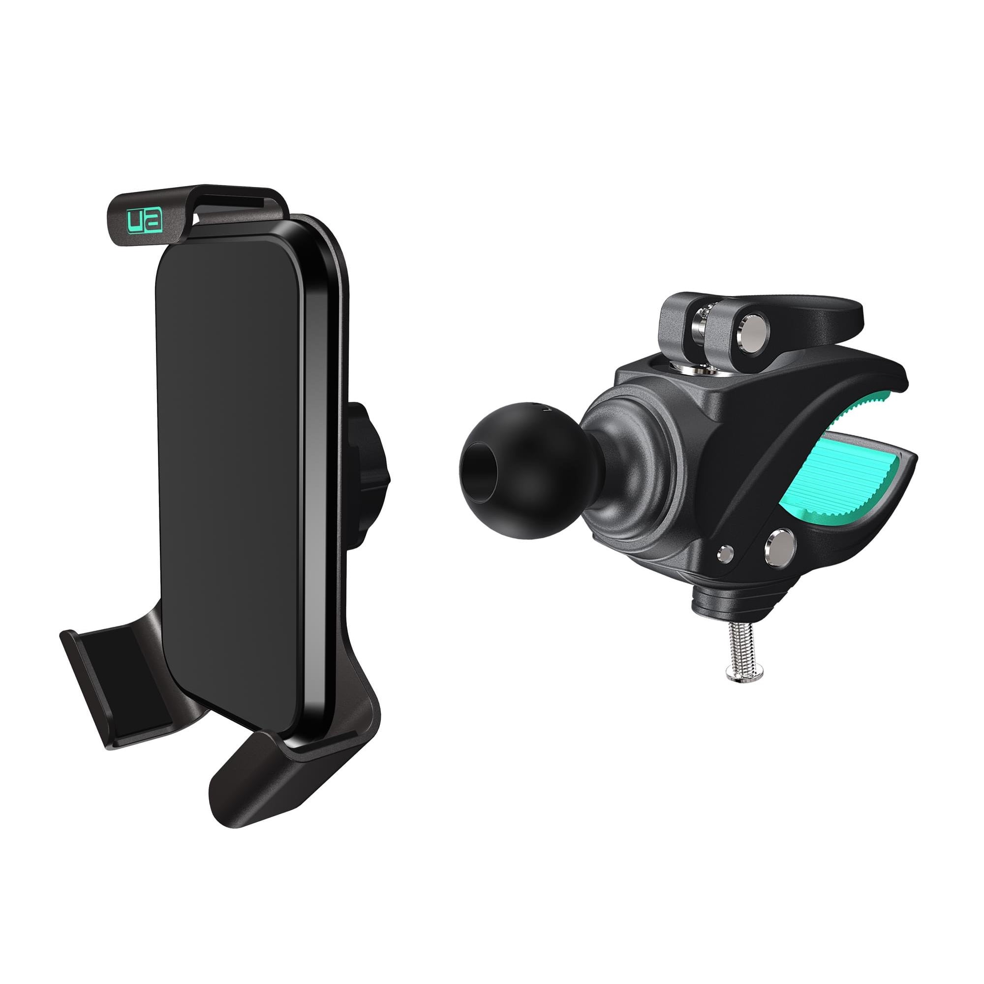 Grip & Go Universal Motorcycle Phone Holder with Gripper Mount