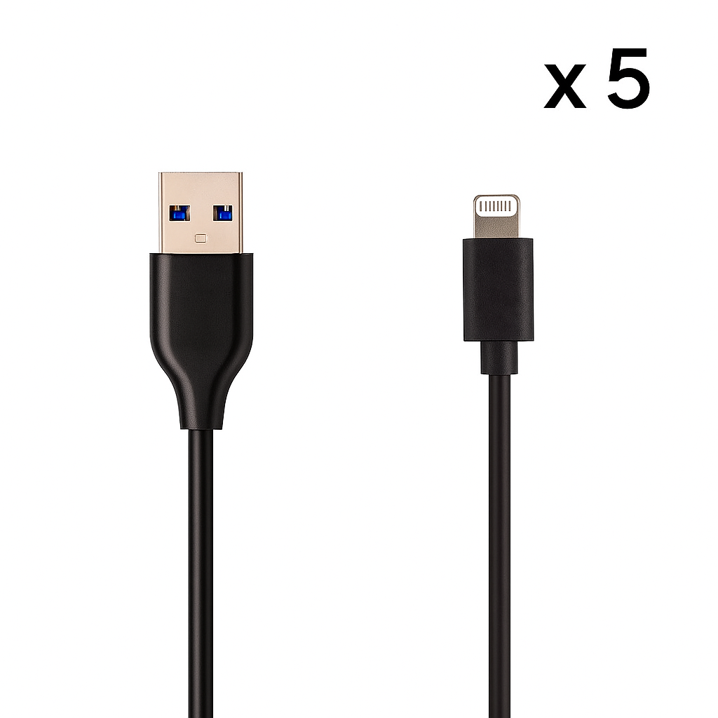USB 1 Metre Cables Multi Buy - Apple 8 Pin