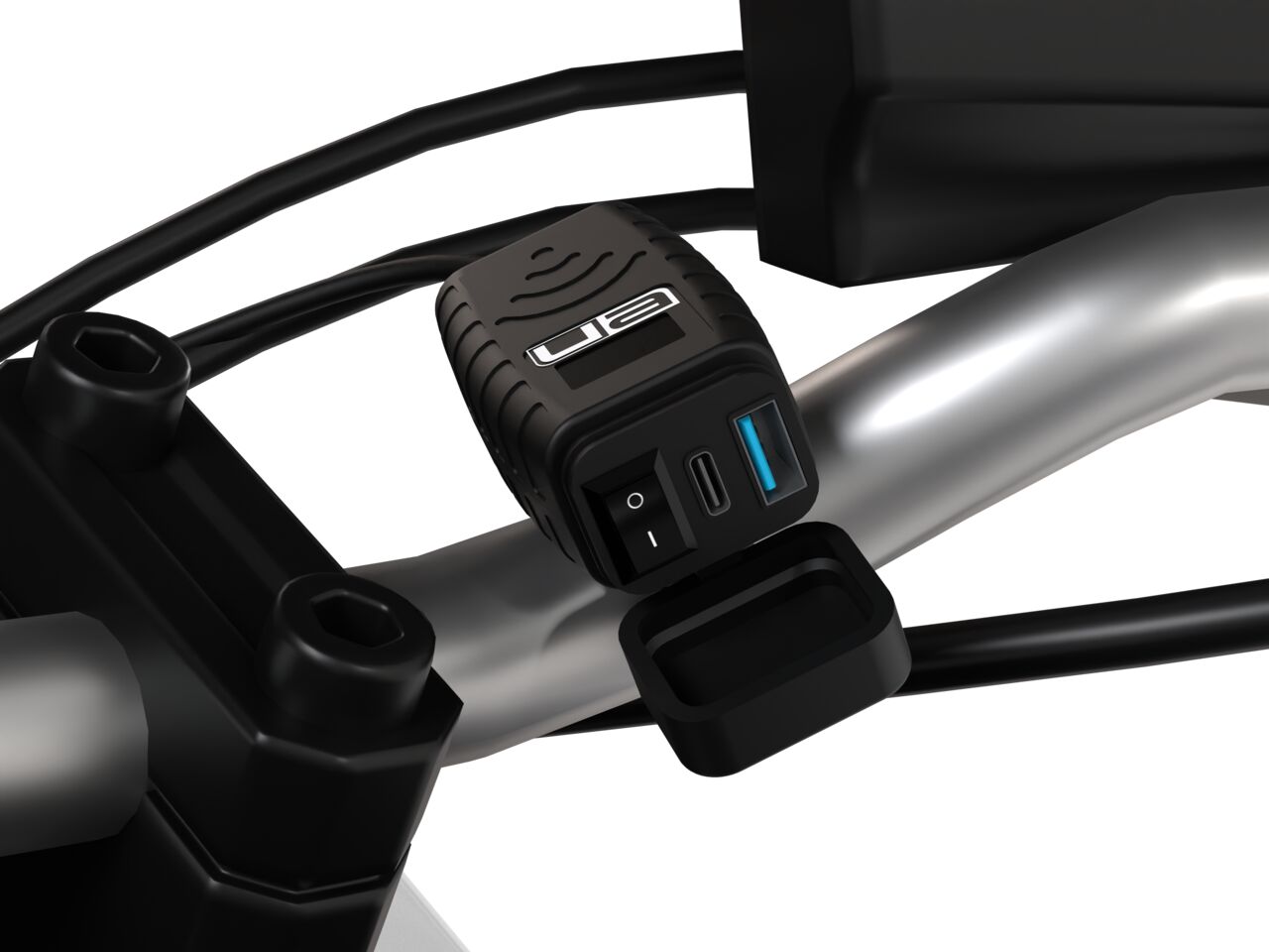 Ultimateaddons Motorcycle SAE to USB charger with LED voltmeter - Refurbished