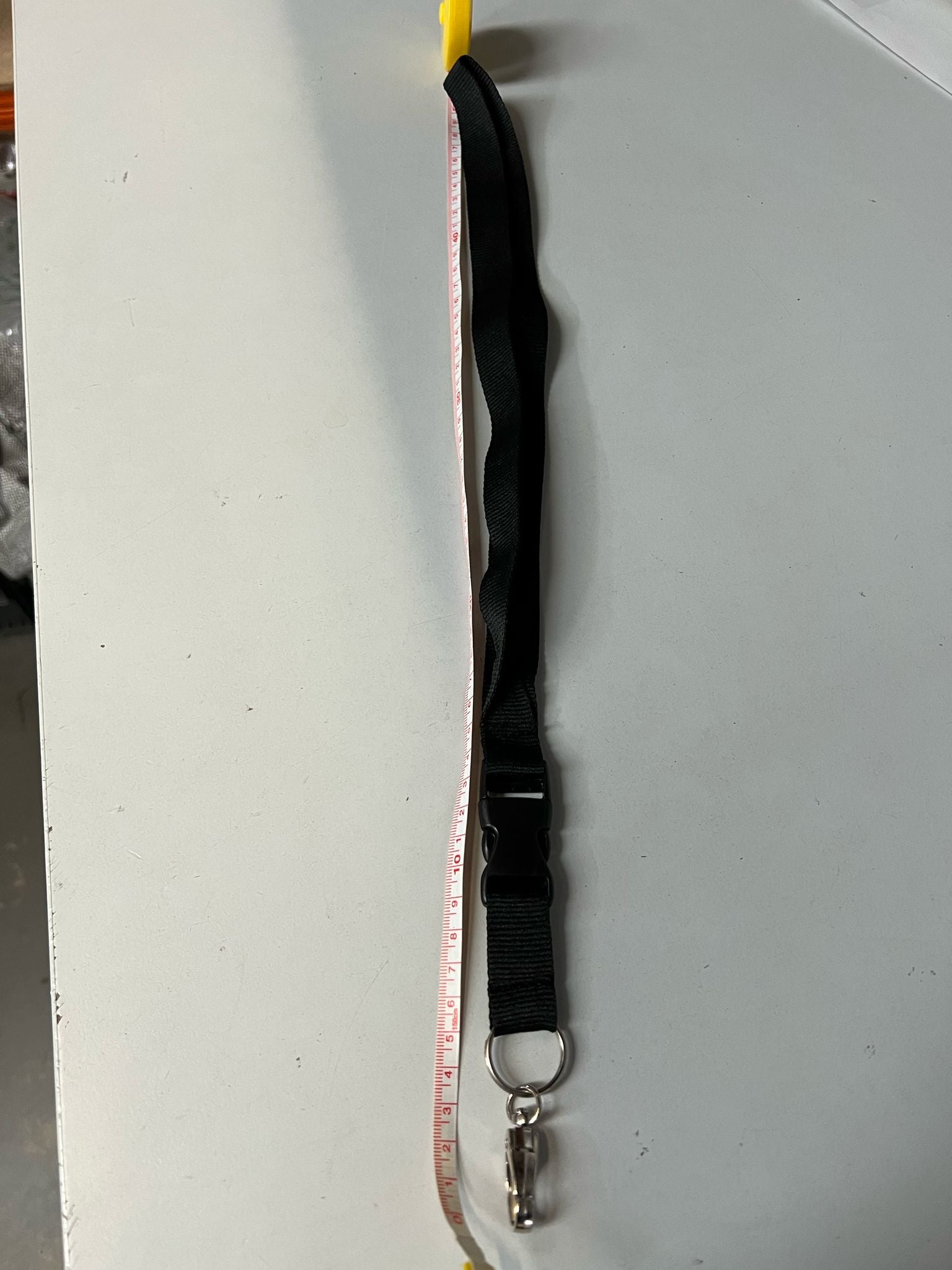 Black Case Lanyard - 50m Length with Metal Clip