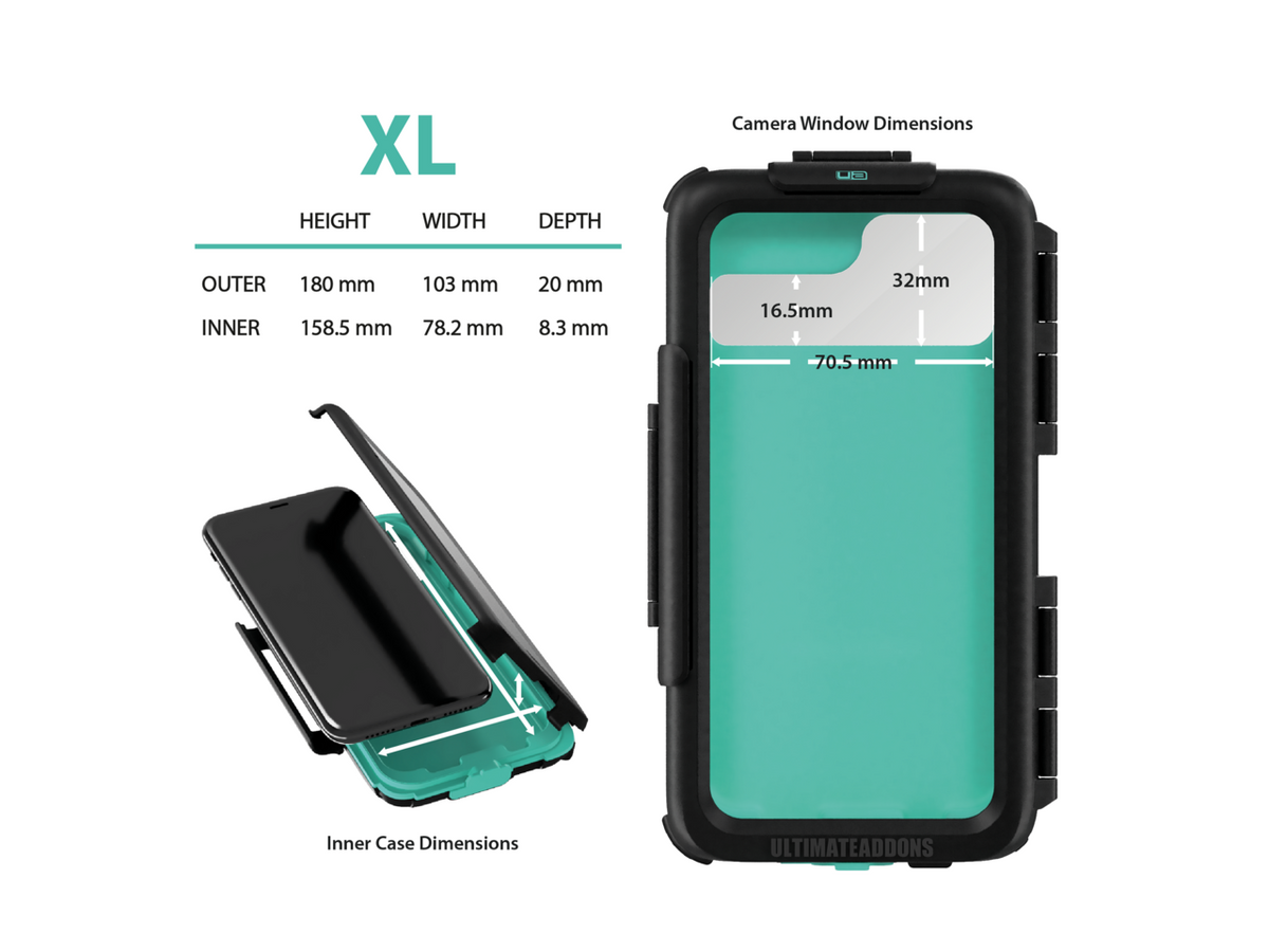Tough Universal Case for XL Sized Phones up to 158mm - Without Retail Packaging