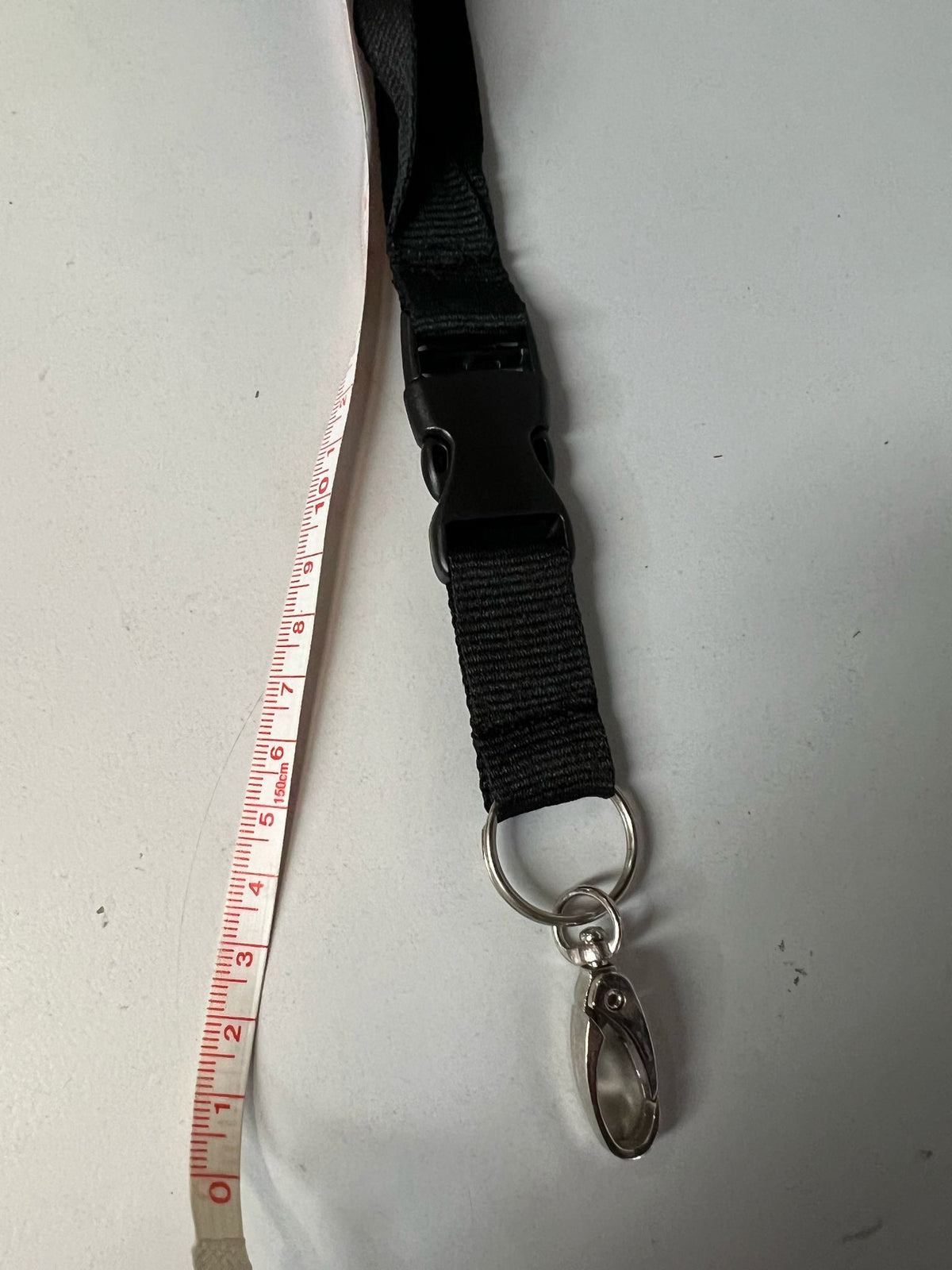 Black Case Lanyard - 50m Length with Metal Clip
