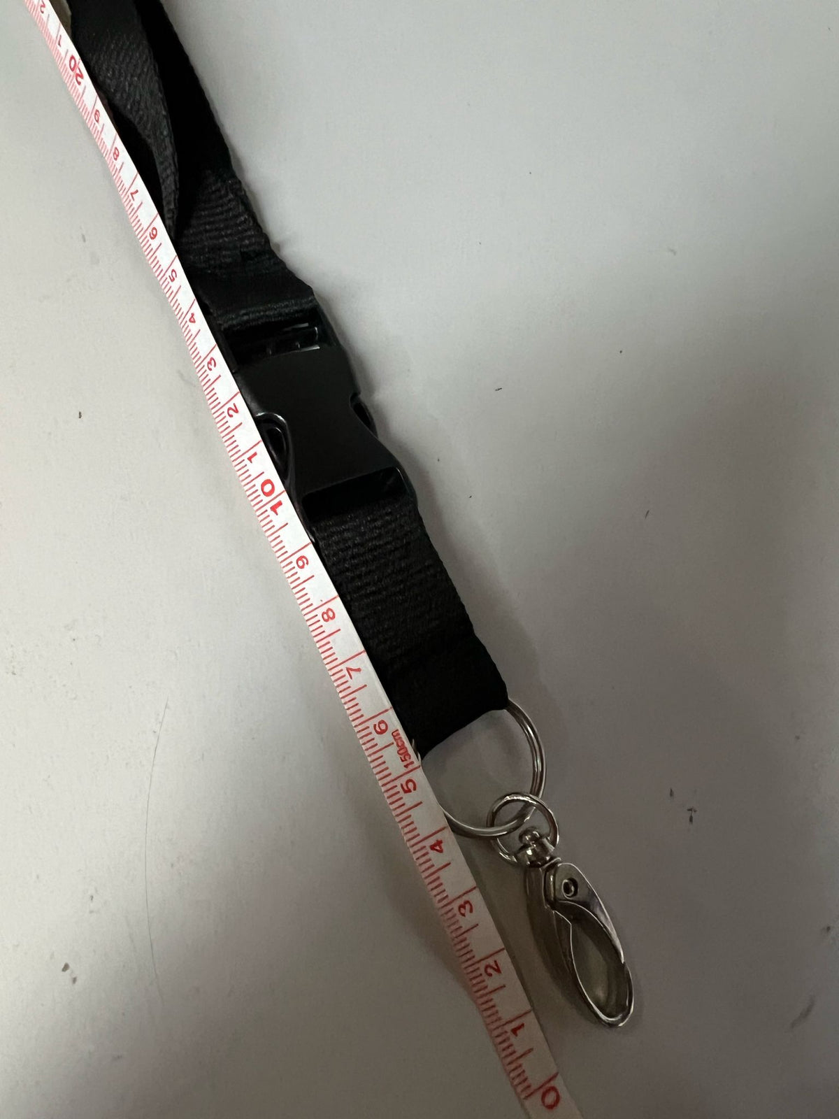 Black Case Lanyard - 50m Length with Metal Clip