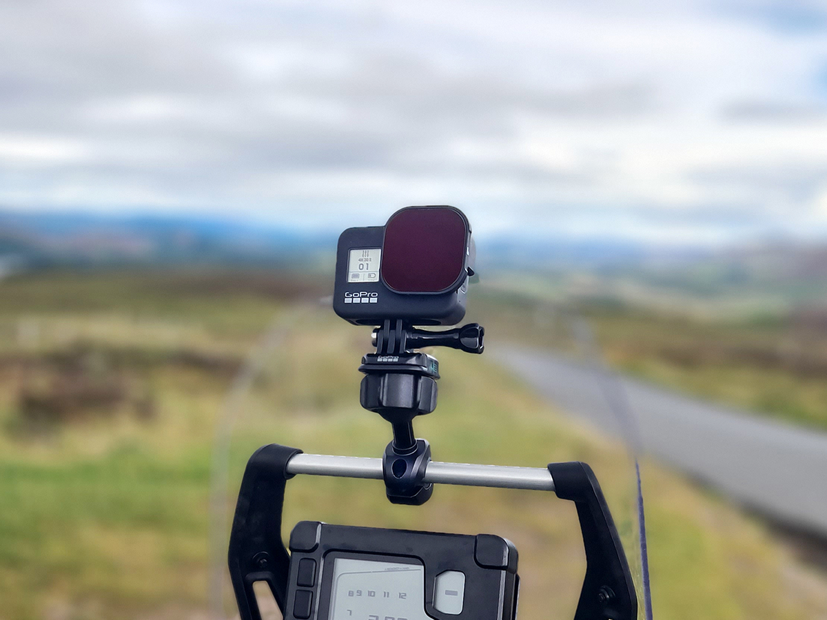 Accessory bar gopro mount