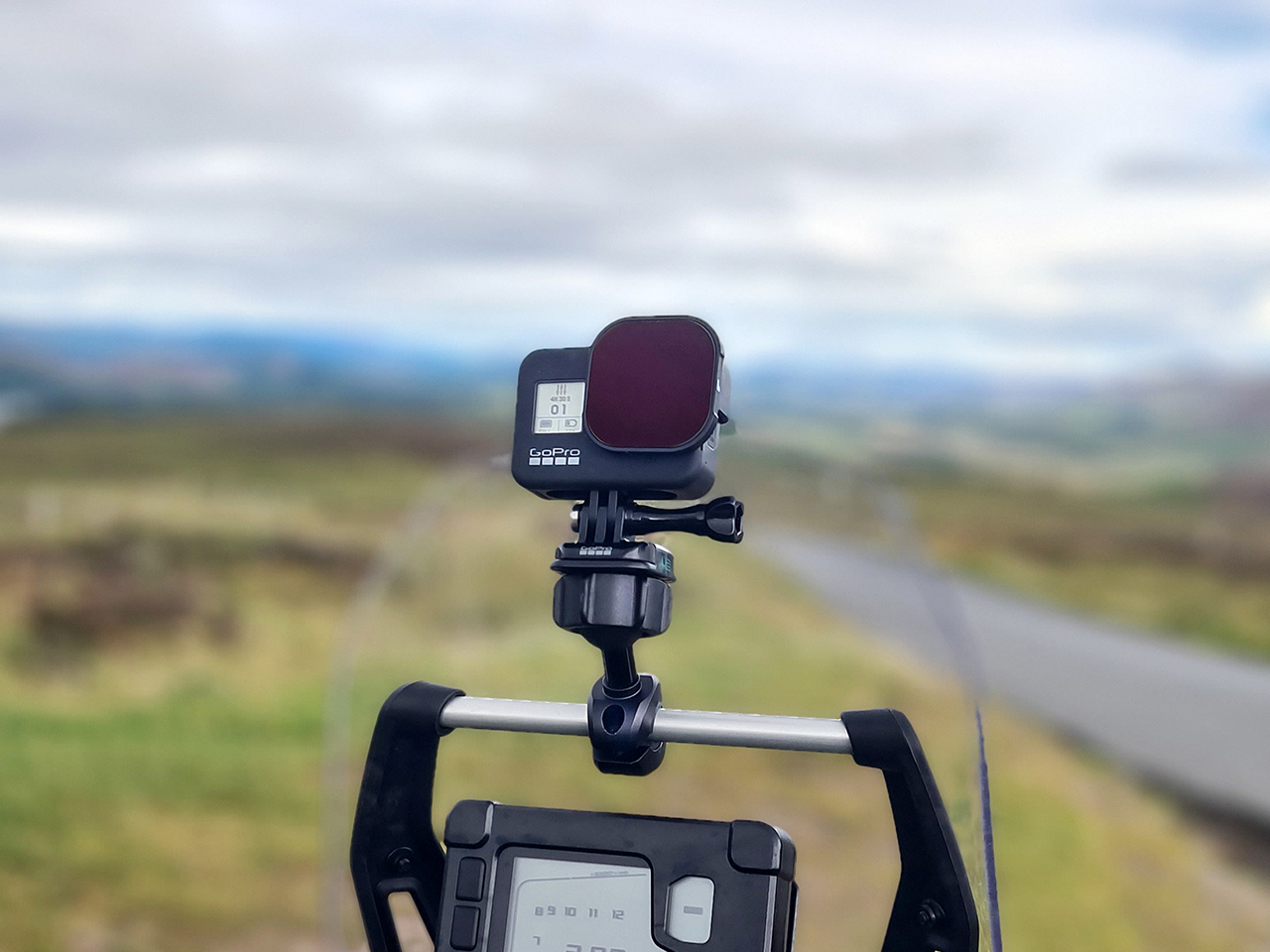 Accessory bar gopro mount