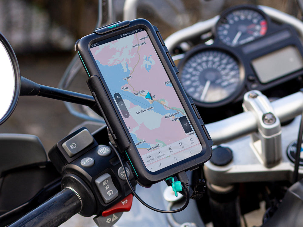 High Power Hardwire Easy Fit iPhone 5S Waterproof Motorcycle Mount Kit (sku 21645)