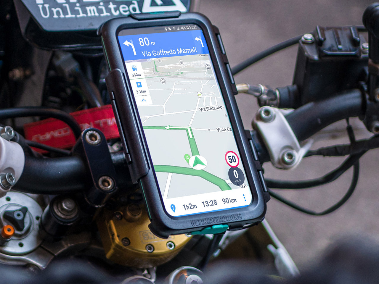 Samsung Galaxy Note Tough Waterproof Case Secure Motorcycle Mount 