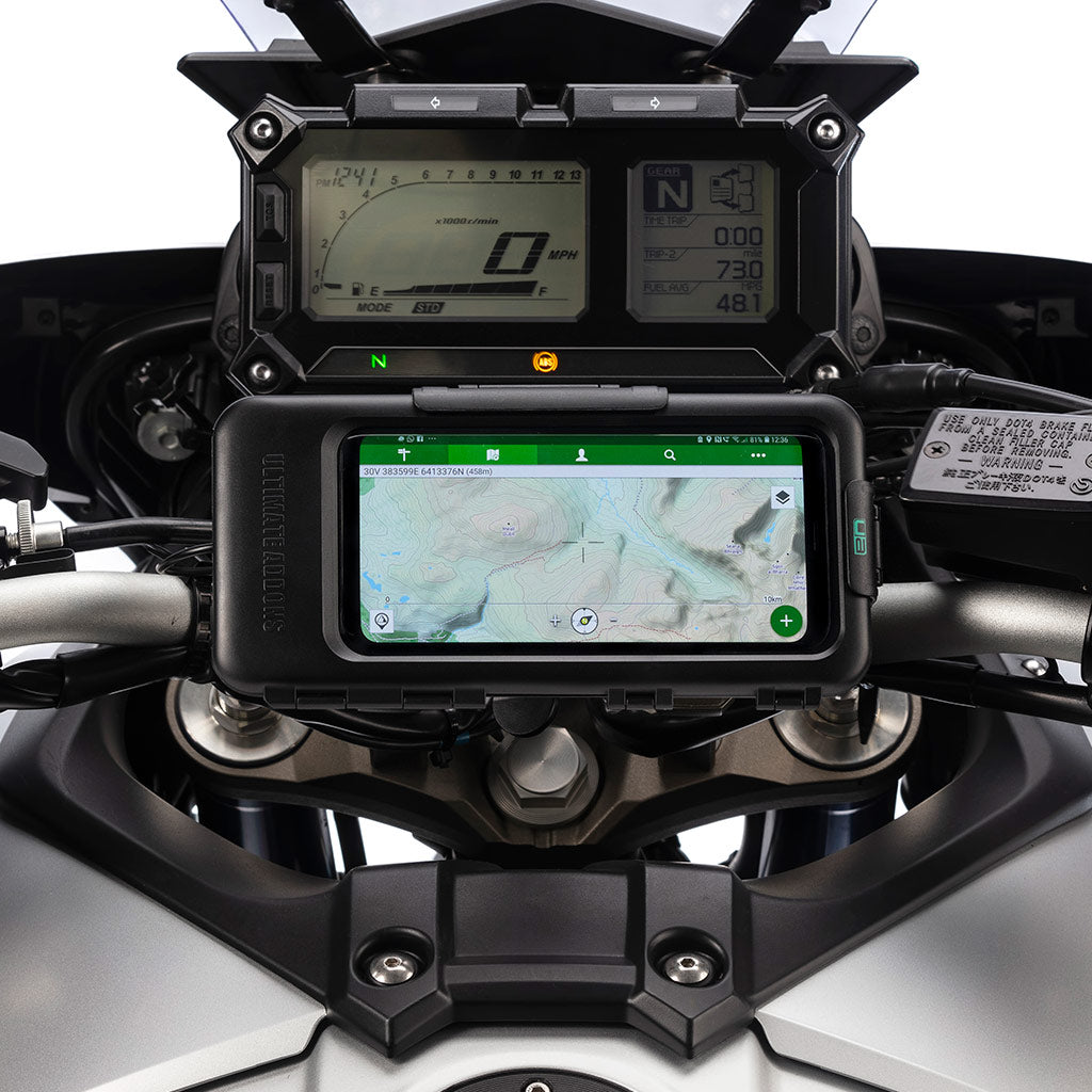 Samsung Galaxy Note Hard Waterproof Motorcycle Clamp Bolt Mount