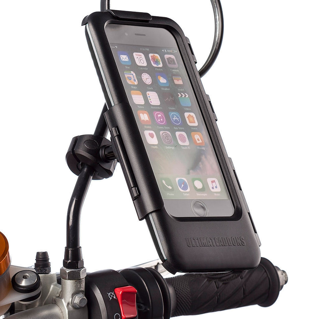iPhone 6 7 8 / Plus Mirror Mount Motorcycle Tough Case Kit