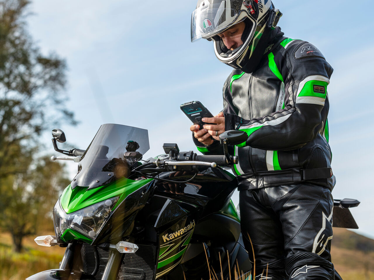 Motorcycle APMS 4 Hole Plate for Galaxy A Series Cases