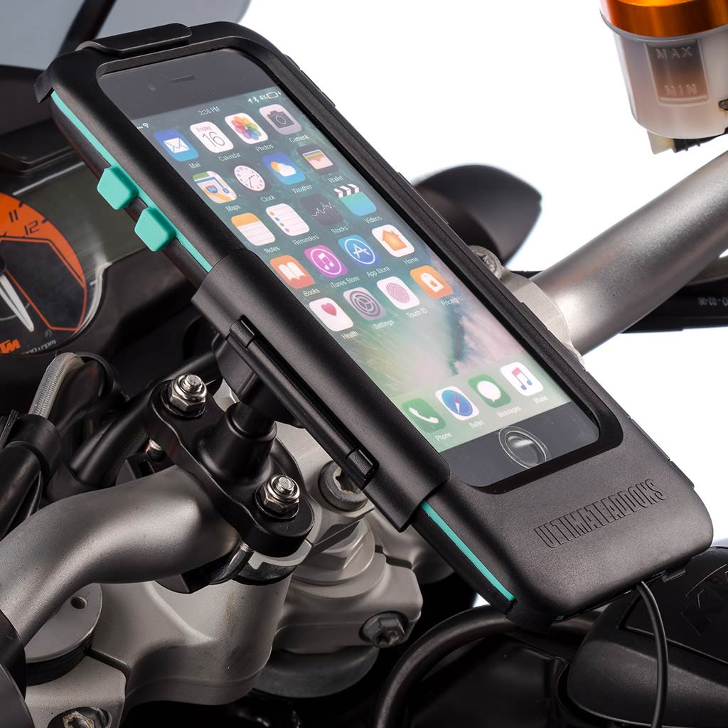 Apple iPhone SE 2 Waterproof Tough Motorcycle Handlebar Mounting Kit 