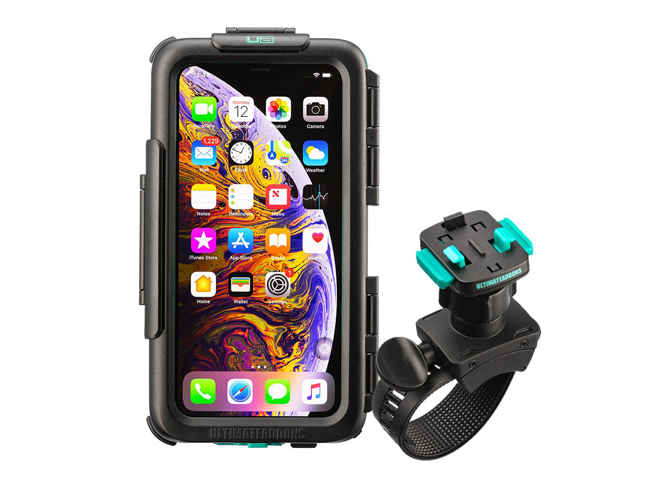 Bike Secure Helix Swivel Strap with Vibration Resistant Tough Case Apple iPhone 