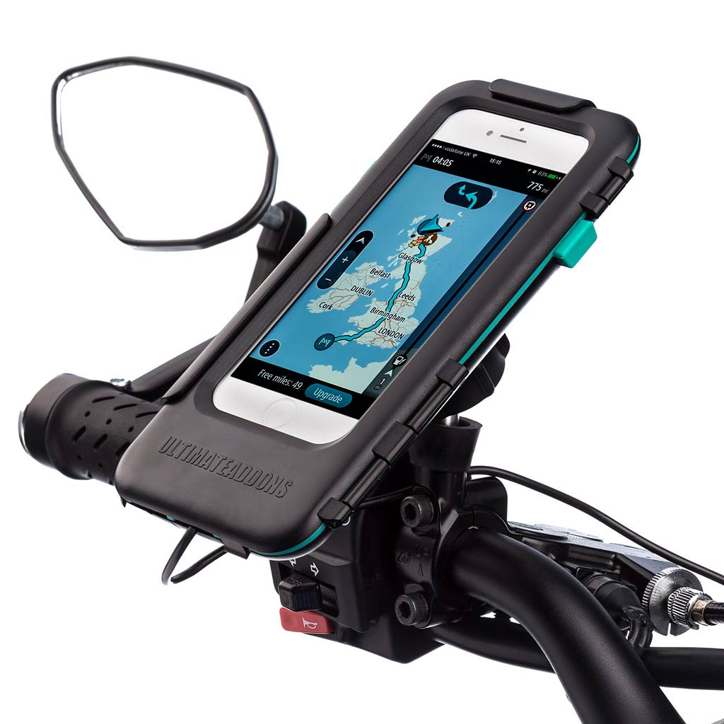 Motorcycle Scooter Mirror Tough Waterproof Case for iPhone SE 2