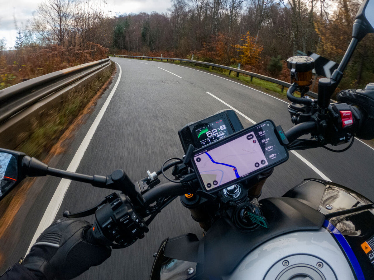 Tough, full metal motorcycle mount phone holder - Grip & Go Holder