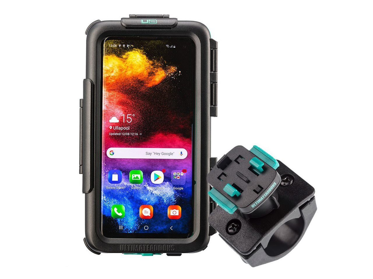 Adventure Bike Riding Pro Durable Attachment Mount & Apple Samsung Galaxy Phones Tough Case