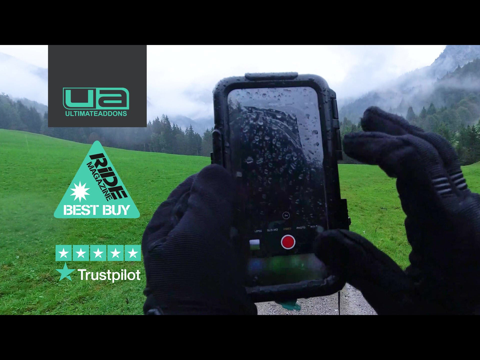 Universal Waterproof Tough Mount Motorcycle Case for Motorola